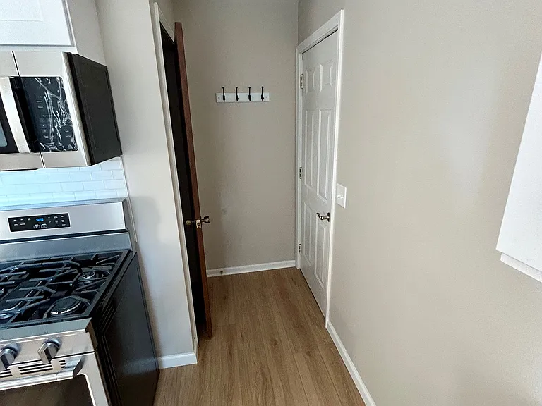 to back door and lower level