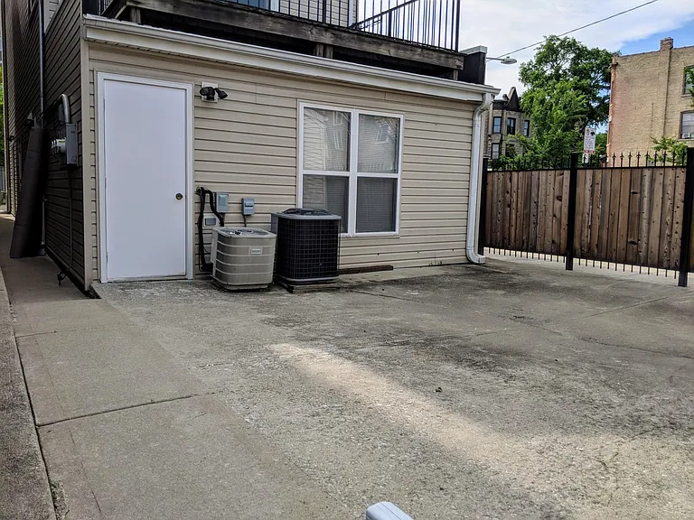 Back Patio - with privacy fencing