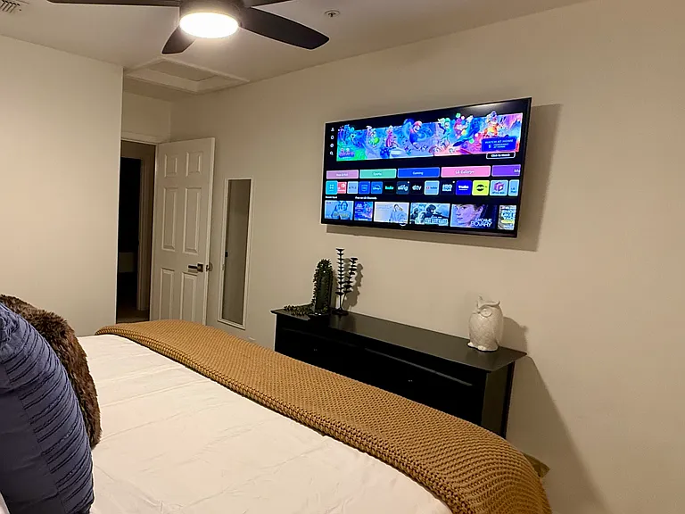 Bedroom 3 of 4: NEW New Smart TV and King Bed