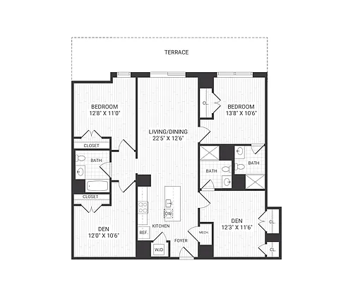 Floor plan B12 den