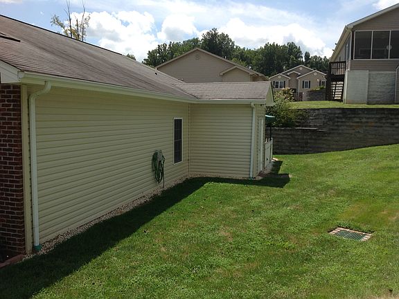Right side of house
