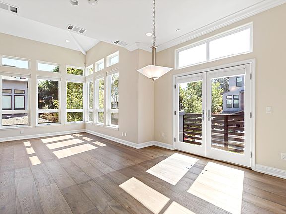 The second floor can be used as a living room or a dining room.