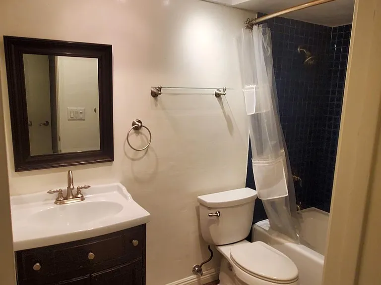 spacious master bathroom