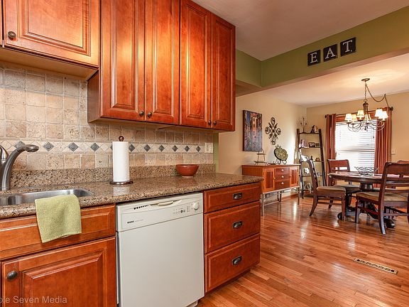 Kitchen open to Dining Room