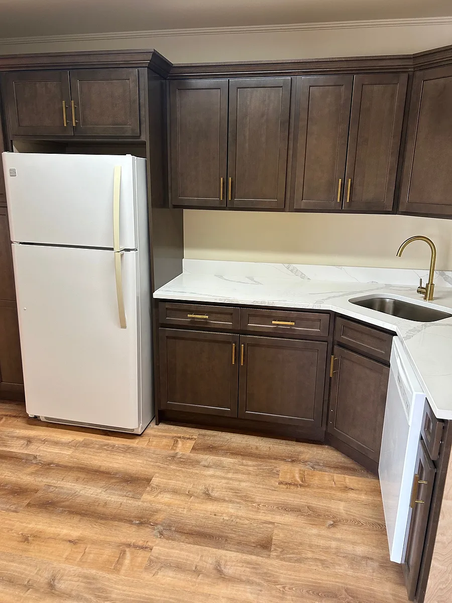 New kitchen cabinets and appliances in apt 4K - Windsor House Apartments