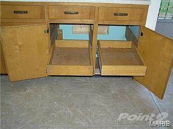 Pull-Out Drawers in Kitchen Cabinets.