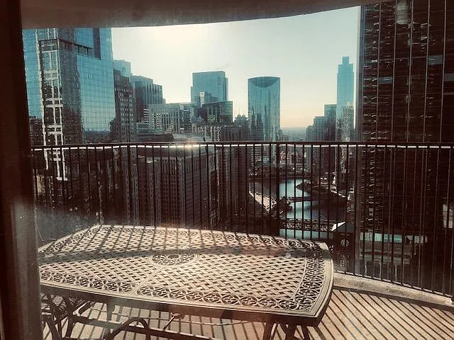 Deck includes patio table for 6.