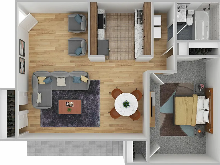 1 Bedroom 1 Bedroom