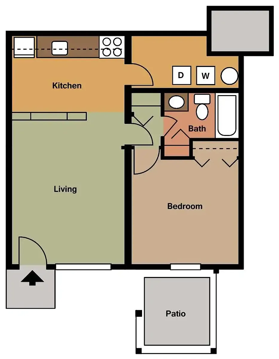 Floor plan 1 Bedroom
