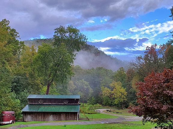 Fall view from front porch