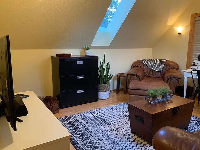2 skylights, one on each ceiling