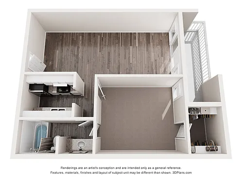 Floor plan 1 Bed 1 Bath Ellington Renovated