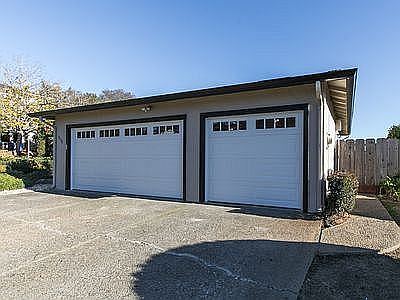 3 car attached garage       