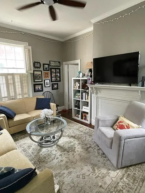 LR looking to patio window and BR
