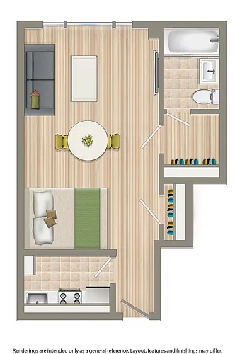 Floor plan Studio M