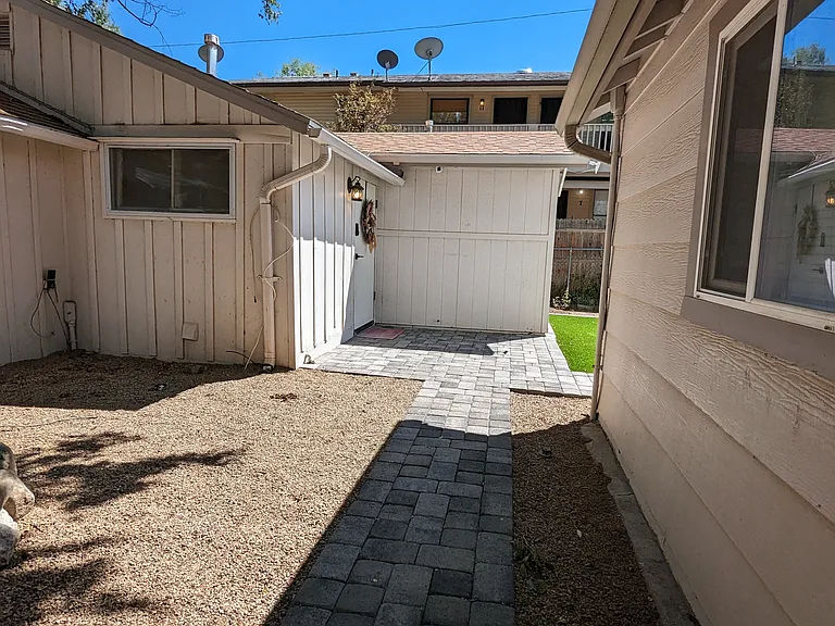Walkway to apartment