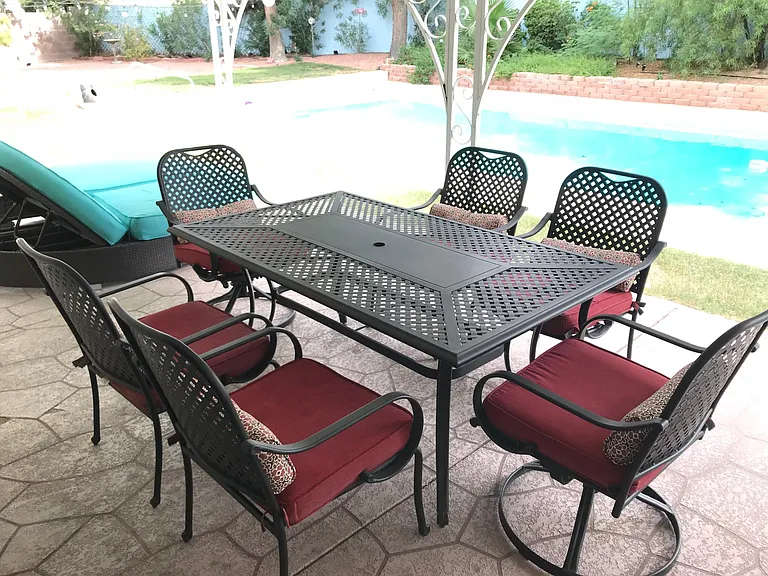 Outdoor lounge area