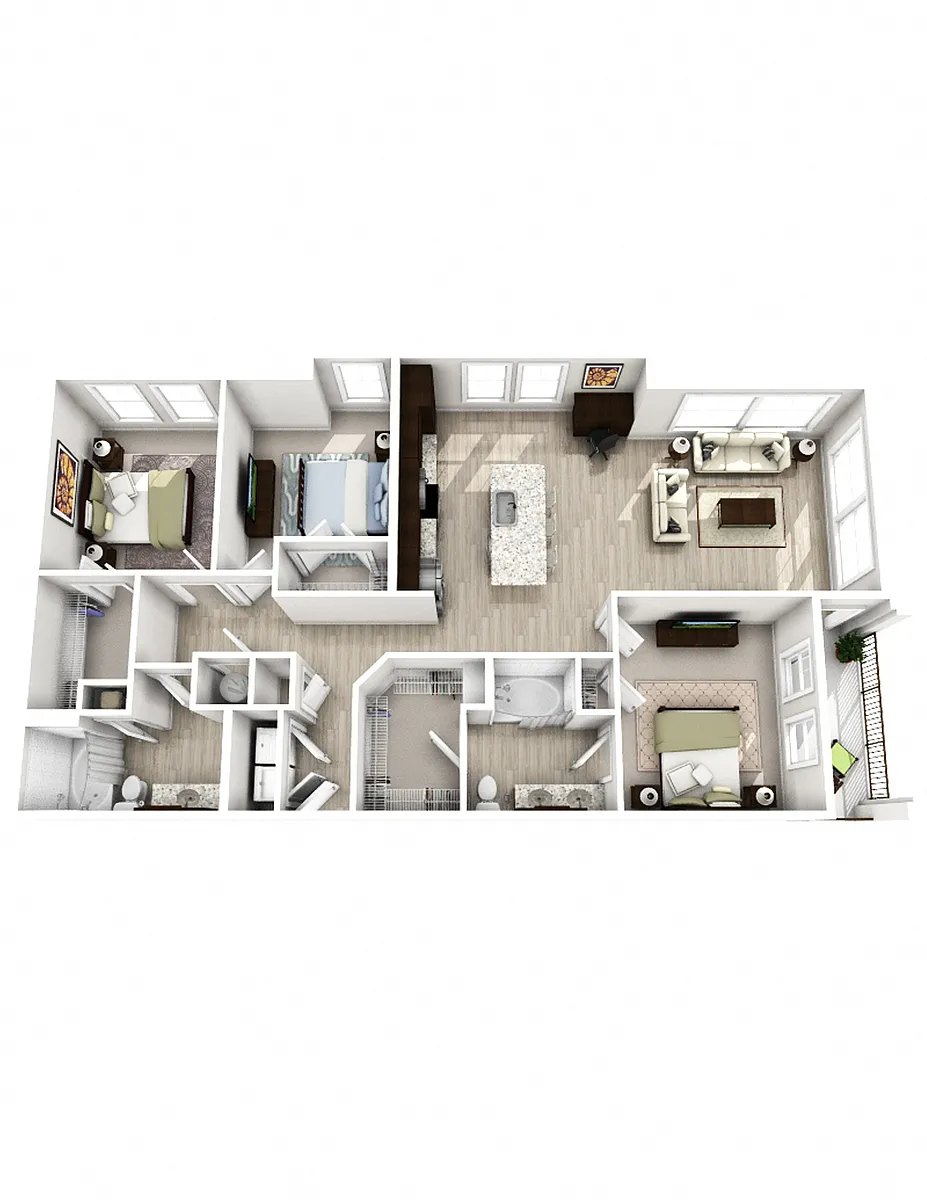 Floor plan C1 Periwinkle