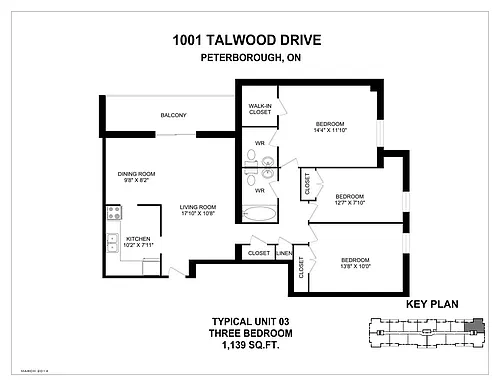 Floor plan 3 Bedroom 3 Bed 1.5 Bath