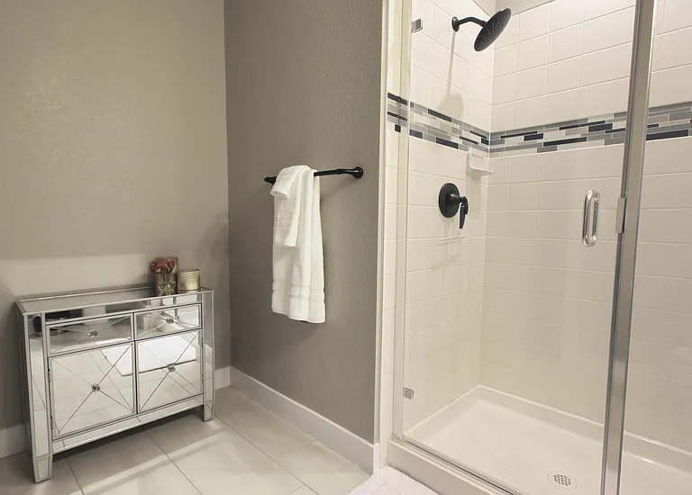 Flex Room bathroom, with shower.