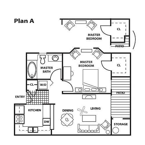 Floor plan 1 Bedroom