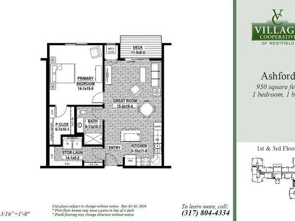 Ashford Plan, Village Cooperative of Westfield (Active Adults 62+)