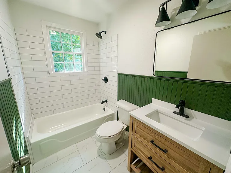 Completely renovated bathroom