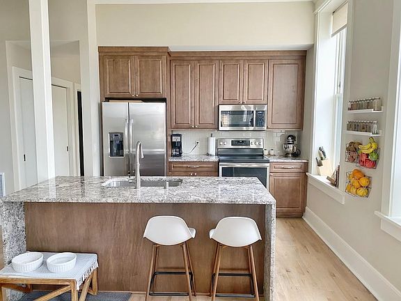 Gorgeous kitchen with island.