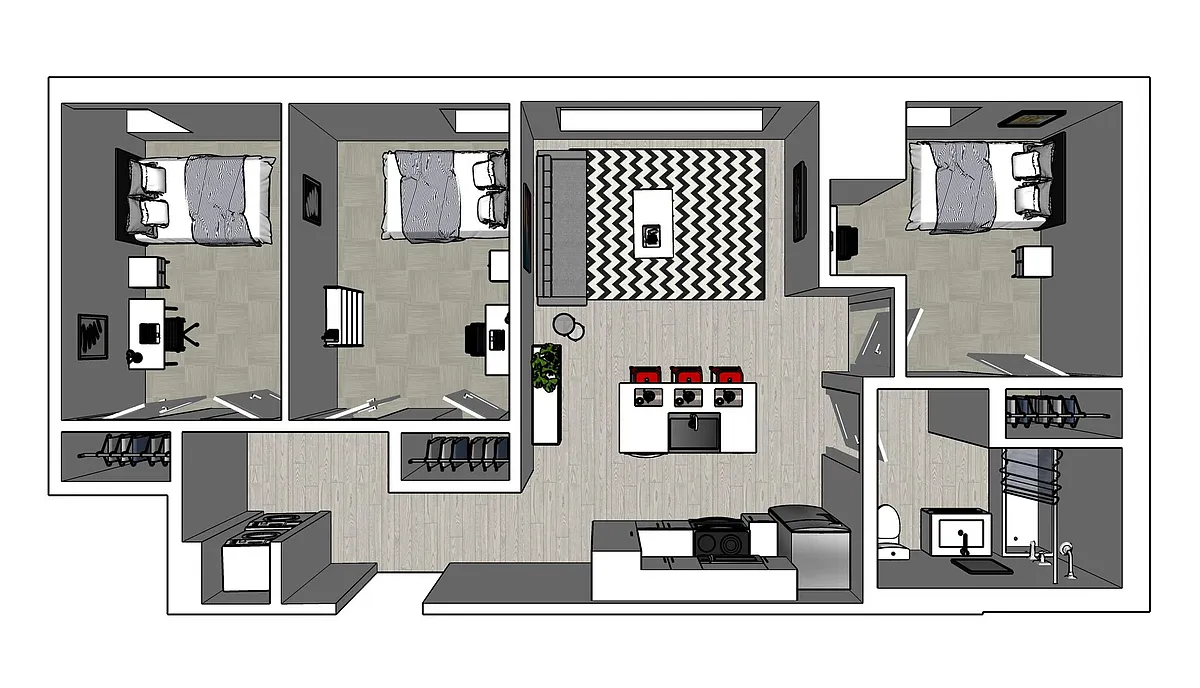 Floor plan Floorplan 2-Bed
