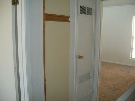 Hall way upstairs, closet and furnace space