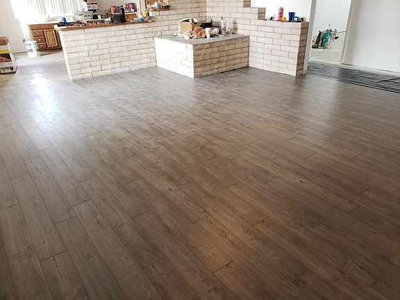 Living room hearth, wood stove coming soon!