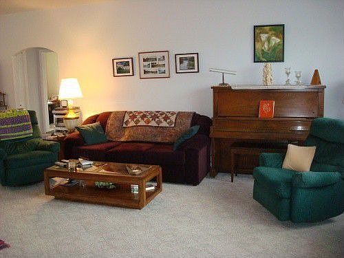Living Room has Tinted Window to Avoid Late Afternoon Sun Heat