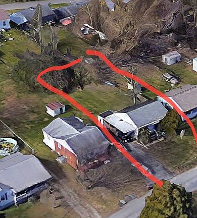 Google Earth photo of lot. 