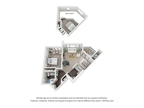 Floor plan Lookout Loft