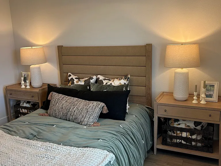 Sample of furnished bedroom
