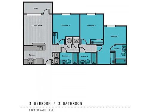 Floor plan 3X3