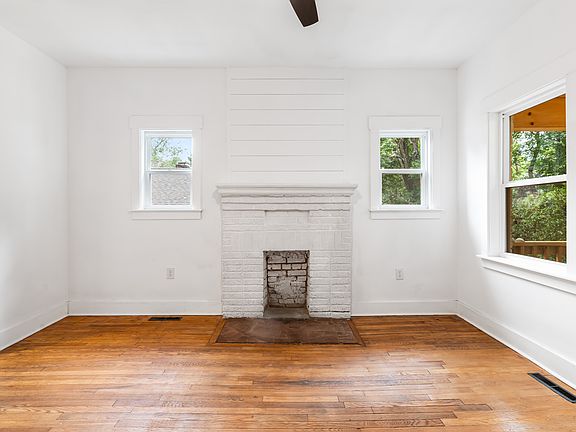 Living Room. Fireplace is inoperable.