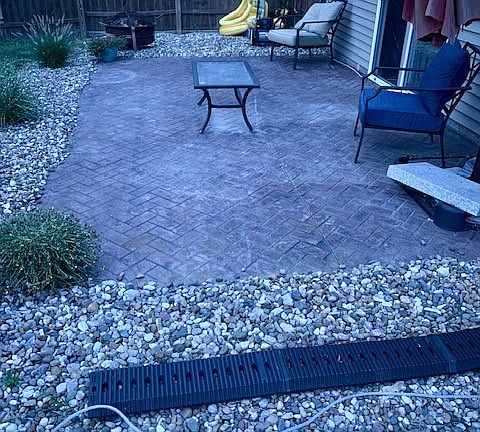 Stamped patio