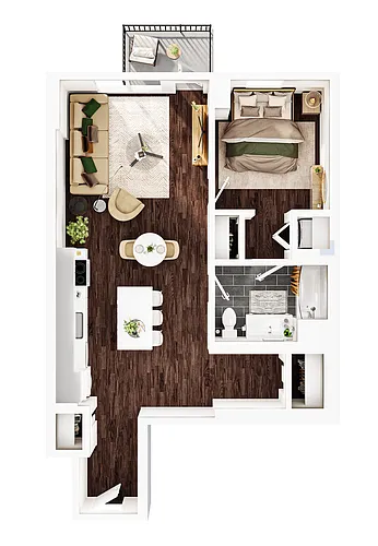 Floor plan A9 + Den