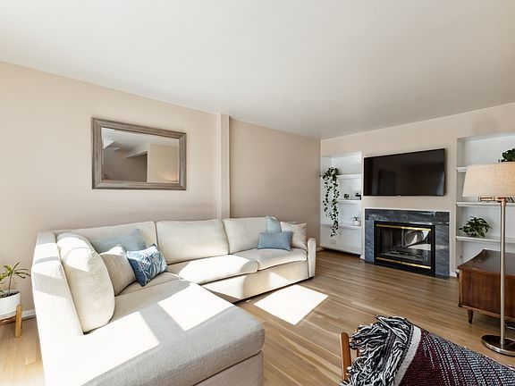 Family Room with Double Sided Gas