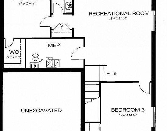 Kitchen with island range