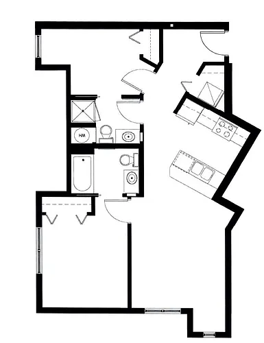 Floor plan 2BADA