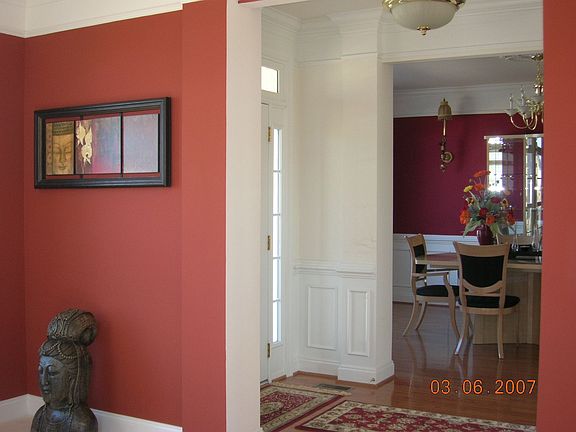 Hall way, dinning room & living room