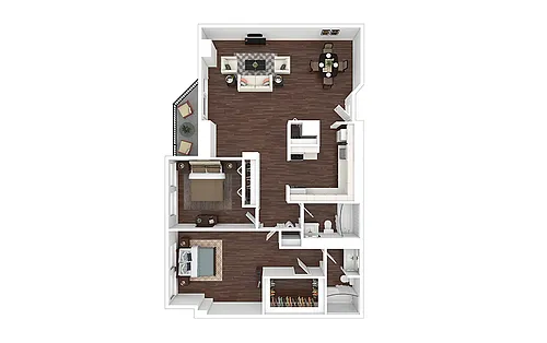 Floor plan B12 - Renovated