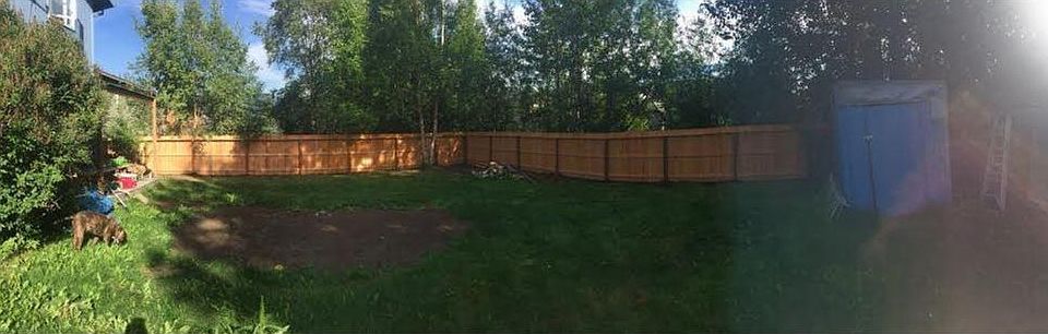 Fully Fenced backyard