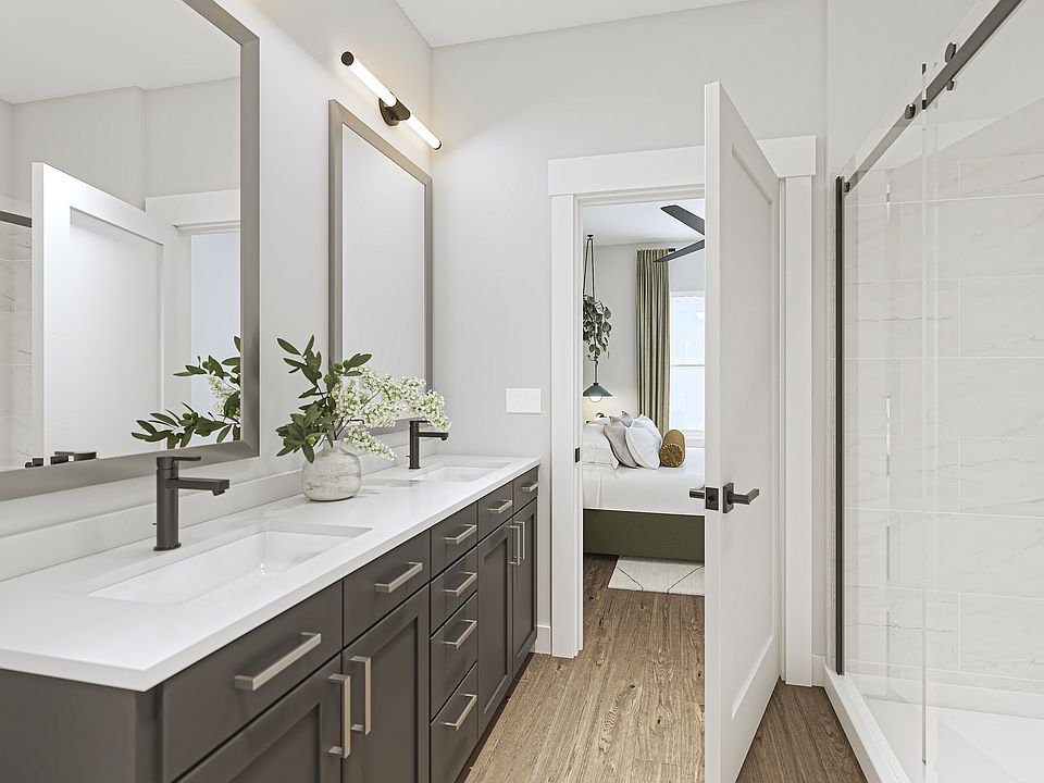 Spa-inspired bathrooms with modern finishes