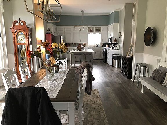 Dining room and kitchen