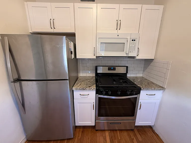 Kitchen - refrigerator and gas oven/microwave