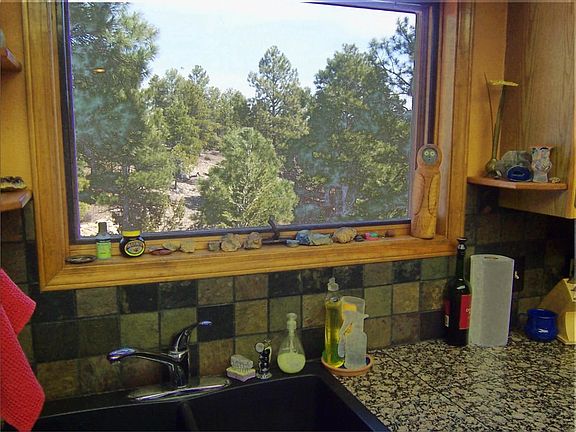 The view from the kitchen window. 