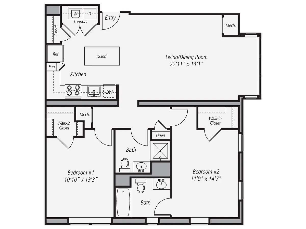 Floor plan B4-1105